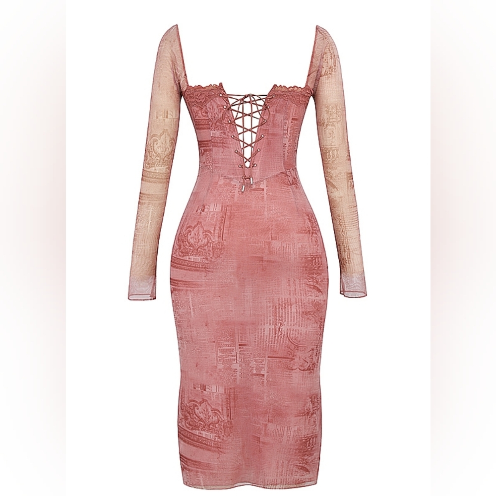 Pink Print 'Seraphina' House of CB- XS - Picture 8 of 15